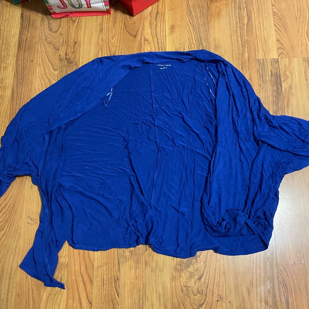 Vibrant Blue Open Cardigan